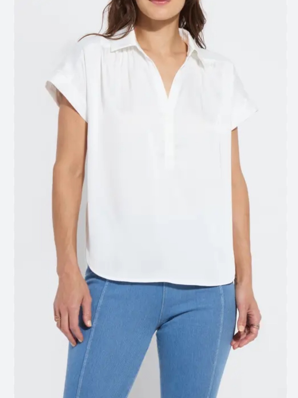 Gap White Womens Short Sleeve Polo Shirt